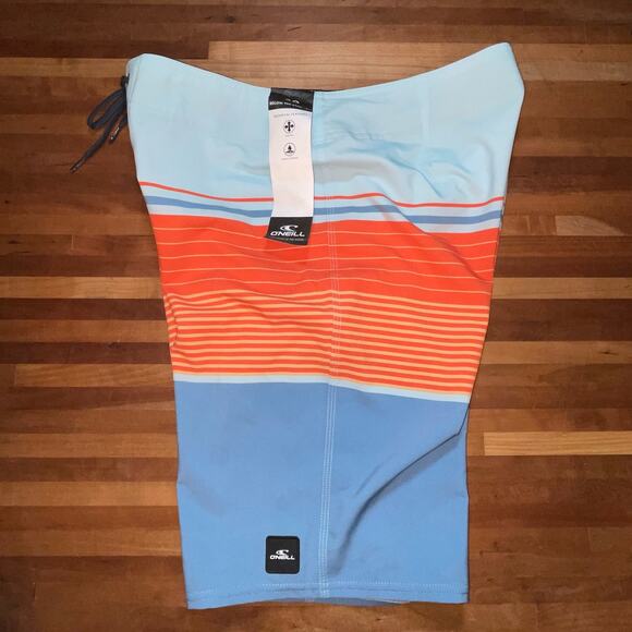 O'NEILL Mens Lennox Stripe 21 Swim, Blue Shadow, 30 - Picture 1 of 8